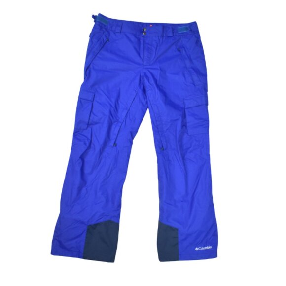 Columbia Mens Snow Pants Size XL Cobalt Blue Ski Winter Snowboard Omni Heat - Picture 1 of 14
